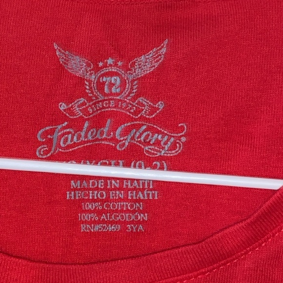 ❤️NWOT Faded Glory 100% Cotton Short Sleeve T Shirt - Picture 3 of 7